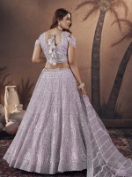 Lavender Premium Net Lehenga Choli